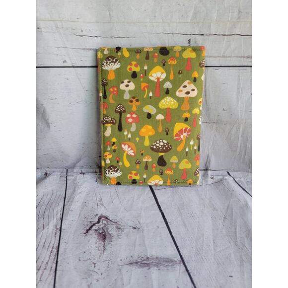 Mushroom Shroom Notebook Book Cover 70s Style Fabric - Picture 3 of 7